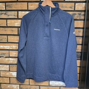 Craghoppers Fleece Pullover 1/4 Zip Blue Women's Sweatshirt‎ Size Large